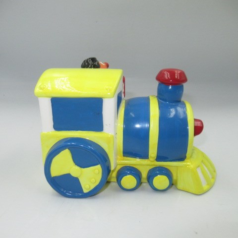 90's★vintage★ビンテージ★SESAME STREET★セサミストリート★アーニー★列車★train★トレイン★陶器★bank★貯金箱★人形★フィギュア★ぬいぐるみ★