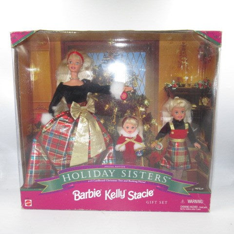 1998年★90’s★Barbie★バービー★HOLIDAY SISTERS★ Barbie・Kelly ・Stacie★ホリデーシスターズ バービー★フィギュア★ぬいぐるみ★人形★クリスマス★