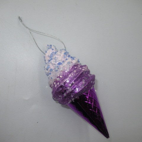 クリスマスオーナメント★Christmas Ornament★クリスマスツリー★ソフトクリーム★パープル★スウィーツオーナメント★フィギュア★人形★ぬいぐるみ★