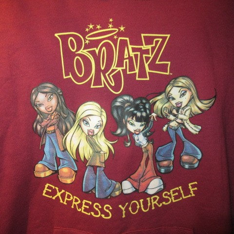 BRATZ★ブラッツ★Parker★パーカー★trainer★トレーナー★winered★ワインレッド★人形★フィギュア★ぬいぐるみ★Y2K★