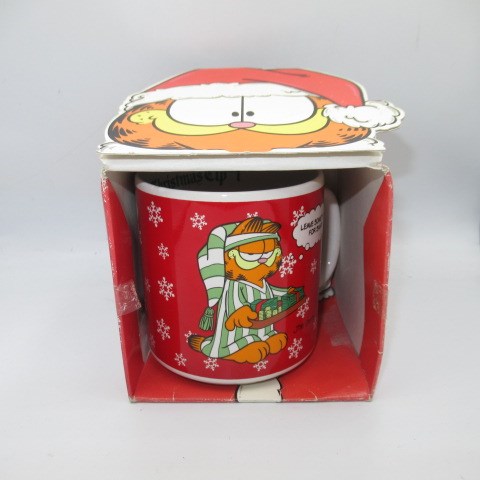 1987年★80's★vintage★ビンテージ★Garfield★ガーフィールド★Christmas★クリスマス★Christmascup★クリスマスカップ★デッドストック★mug★マグカップ★