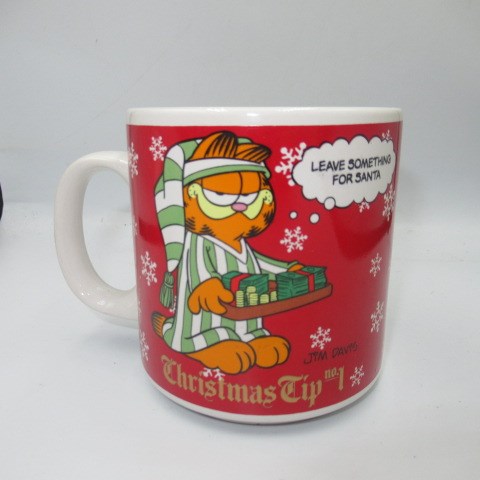 1987年★80's★vintage★ビンテージ★Garfield★ガーフィールド★Christmas★クリスマス★Christmascup★クリスマスカップ★デッドストック★mug★マグカップ★