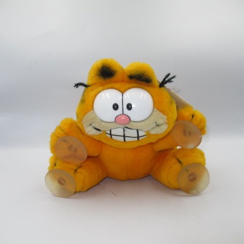 80's★GARFIELD★ガーフィールド★ビンテージ★フィギュア★人形ぬいぐるみ★吸盤付き★