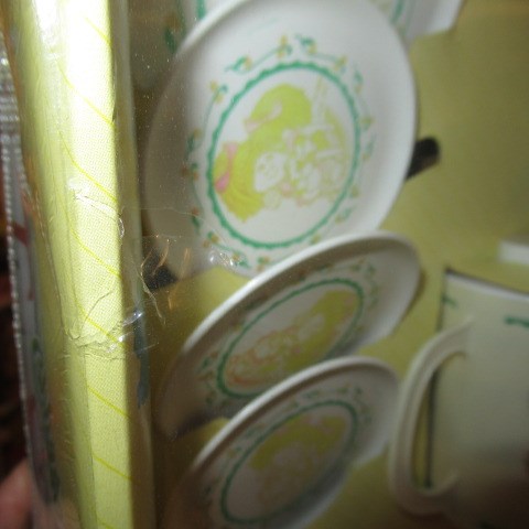 1983年★80’s★Cabbage Patch Kids★キャベツ人形★おままごとセット★ミニチュア★ティーカップ＆カトラリー★フィギュア★人形★ぬいぐるみ★DEAD STOCK★デッドストック★