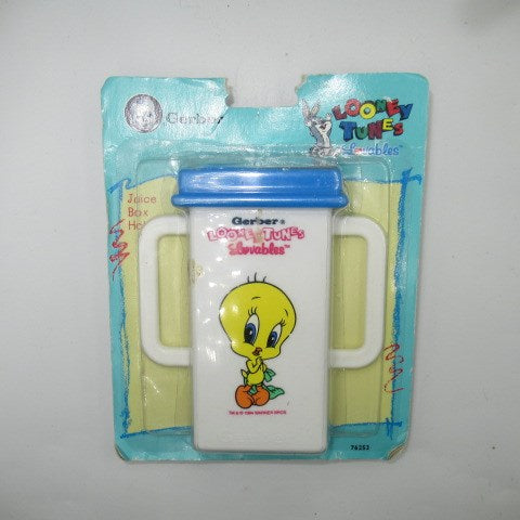 1993★90's★vintage★WARNER BROS★LOONEY TUNES★Tweety★baby★juice box holder★juice holder★★doll★figure★plush toy★ 