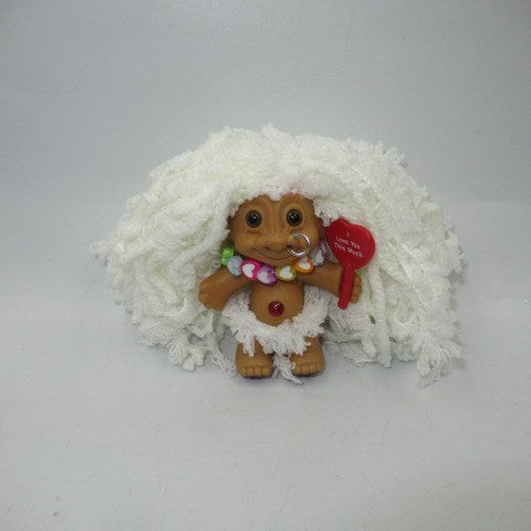 ビンテージ★TROLLS★TROLL★トロール★ドレッドドロール★フィギュア★人形★ぬいぐるみ★白★