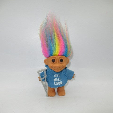 90's★Russ Troll★トロール★トロール人形★Trolls★ビンテージ★フィギュア★人形★ぬいぐるみ★Get Well Soon★骨折★レインボー★