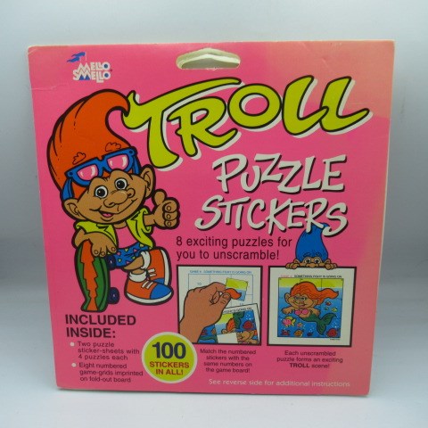 ビンテージ★TROLL★トロール★PUZZLE STIKERS★パズルステーッカーブック★シール★フィギュア★人形★ぬいぐるみ★