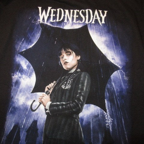 NETFLIX★WEDENSDAY★ADAMS FAMILY★The Adams Family★T-shirt★Wednesday★Wednesday★Black★Size L★Brand New★ 