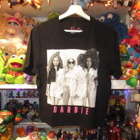 Barbie★Barbie★Barbie the movie★T-shirt★Cropped T-shirt★Lady's★S size★Black★New★Figure★Doll★Plush toy★ 