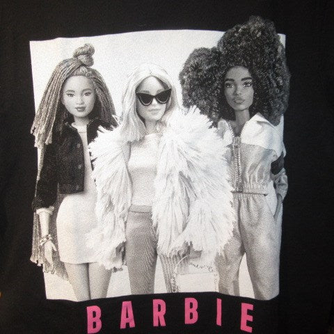 Barbie★Barbie★Barbie the movie★T-shirt★Cropped T-shirt★Lady's★S size★Black★New★Figure★Doll★Plush toy★ 