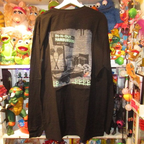 IN-N-OUT★Hamburger★California★T-shirt★Long Sleeve★Long T★Black★New★Men's★L size★ 