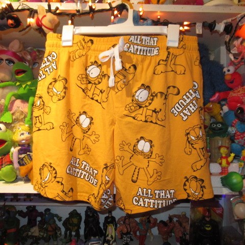 GARFIELD★ガーフィールド★★ショートパンツ★ハーフパンツ★パジャマ★ルームパンツ★オレンジ★Men’s★Mサイズ★新品★