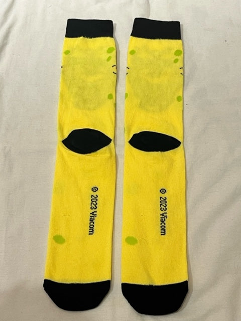 spongebob★スポンジボブ★yellow★黄色★socks★ソックス★ビックフェイス★顔★メンズ★ウィメンズ★人形★ぬいぐるみ★フィギュア★④★