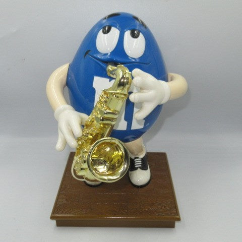 90’s★M＆M’ｓ★エム＆エムズ★チョコレート★ディスペンサー★ディスプレイ★トランペット★ブルー★フィギュア★人形★ぬいぐるみ★