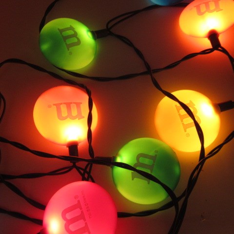 90’s★M＆M’ｓ★エム＆エムズ★パーティーライト★デコレーションライト★10球★チョコレート★フィギュア★人形★ぬいぐるみ★