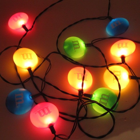 90’s★M＆M’ｓ★エム＆エムズ★パーティーライト★デコレーションライト★10球★チョコレート★フィギュア★人形★ぬいぐるみ★