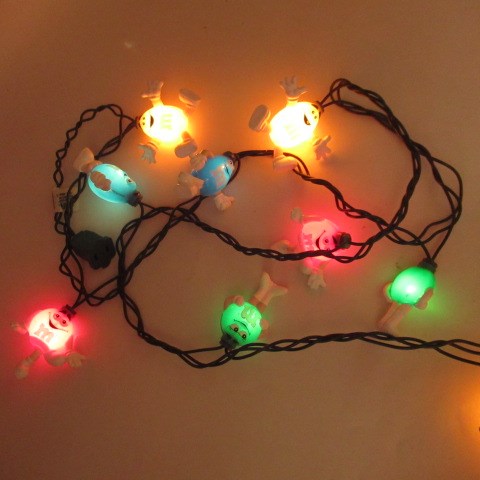 90’s★M＆M’ｓ★エム＆エムズ★パーティーライト★デコレーションライト★10球★フィギュア★人形★ぬいぐるみ★