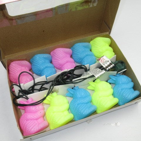 ビンテージ★イースター★Easter Bunny★ウサギ★デコレーションライト★パーティーライト★10ライト★INDOOR/OUTDOOR★人形★ぬいぐるみ★デッドストック★