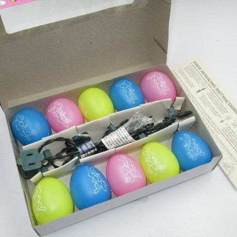 ビンテージ★イースター★Easter Egg★ウサギ★タマゴ★デコレーションライト★パーティーライト★10ライト★INDOOR★人形★ぬいぐるみ★デッドストック★