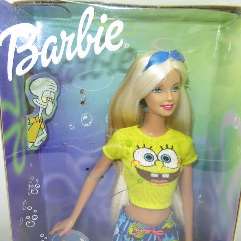 2002年★Barbie★バービー★MATTEL★spongebob★スポンジボブ★SQUAREPANTS★スクエアパンツ★人形★ぬいぐるみ★フィギュア★