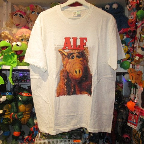 ALF★アルフ★Tshirt★Tシャツ★XLサイズ★人形★ぬいぐるみ★フィギュア★□★ホワイト★★