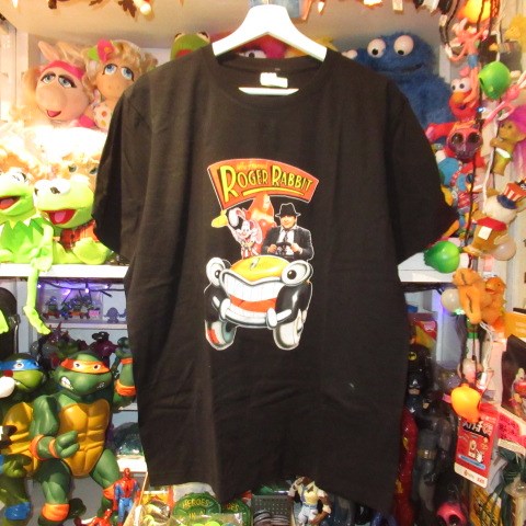 Rogerrabbit★ロジャーラビット★Tshirt★Tシャツ★Lサイズ★人形★フィギュア★ぬいぐるみ★ブラック★