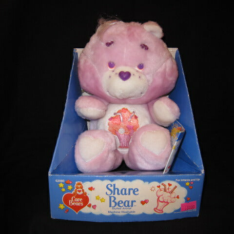 箱入り！ケアベアのぬいぐるみです！80's★ビンテージ★Care Bears★Care Bear★ケアベア★Share Bear★シェアベア