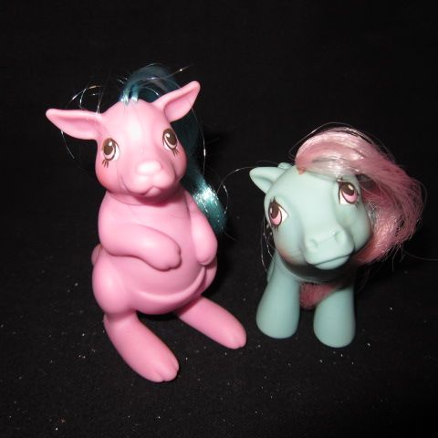 レア！G1★80's★My Little Pony★マイリトルポニー★ポニーパル★カンガルー＆ベイビー★セット★フィギュア★人形★