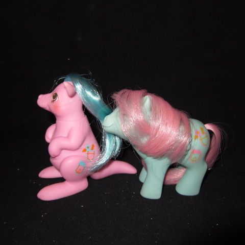 レア！G1★80's★My Little Pony★マイリトルポニー★ポニーパル★カンガルー＆ベイビー★セット★フィギュア★人形★