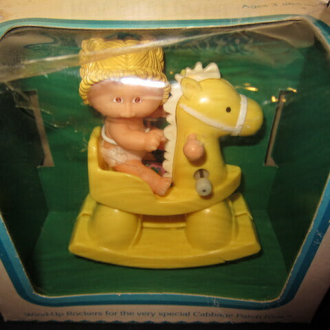 80's★1983★CabbagePatchKids★Cabbage dolls★ROCKING BABIES★Babies★Girls★Figures★Rocking horse 