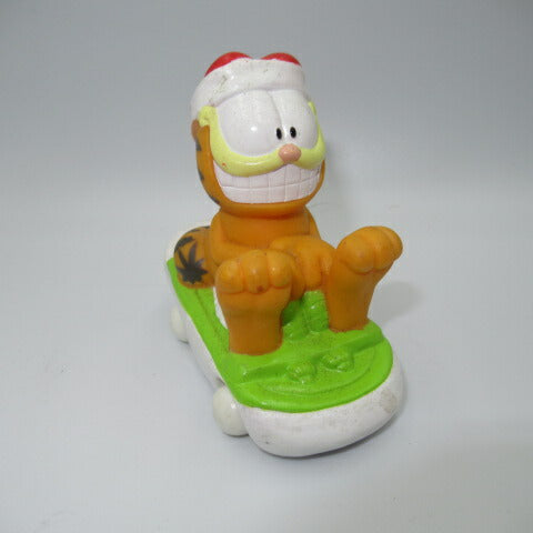 90's★1997年★ビンテージ★ガーフィールド★フィギュア★ぬいぐるみ★人形★ソリ★クリスマス★Christmas★Xmas★サンタ★サンタクロース★ＰＶＣ