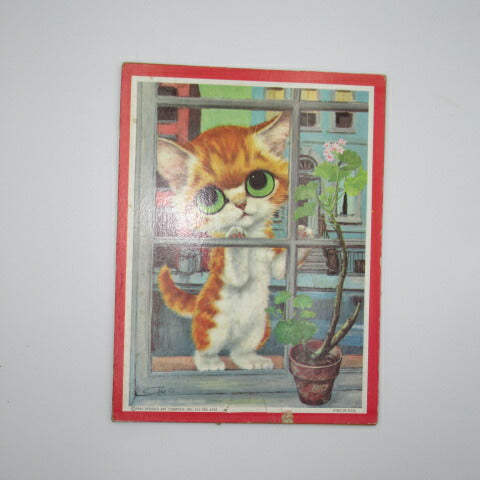 70's ★Vintage★Sad Eyes★Sad Eyes★Doll★Big Eyes★Big eyes★print★Print★Wall Art★Wall Art★Cat★Kitty★B 