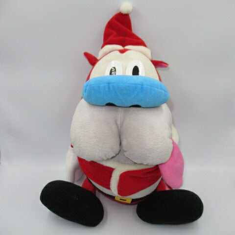 1992年★ニコロディオン★レン＆スティンピー★Ren&Stimpy★スティンピー★ぬいぐるみ★フィギュア★人形★Christmas★クリスマス★サンタ