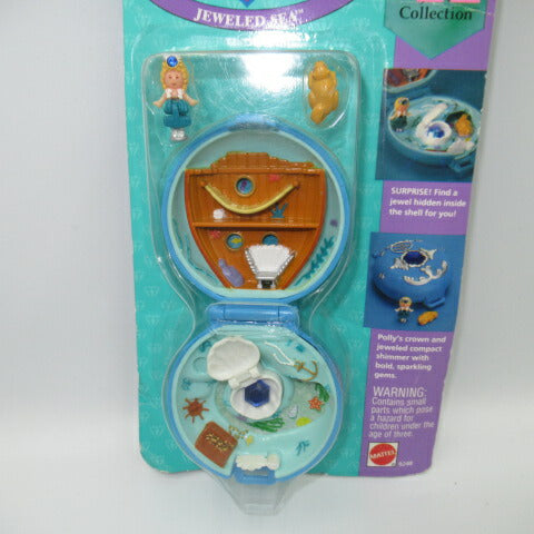 レア！ブリスター！90's★1993年★ビンテージ★Polly Pocket★ポーリーポケット★コンパクト★人形★フィギュア★ままごと★ドールハウス★JEWELED SEA★宝石★ブルー