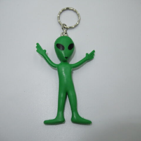 ＡＬＩＥＮ★エイリアン★キーホルダー★ゴム人形★人形★フィギュア★グリーン★人形★フィギュア★ぬいぐるみ★宇宙人★９センチ