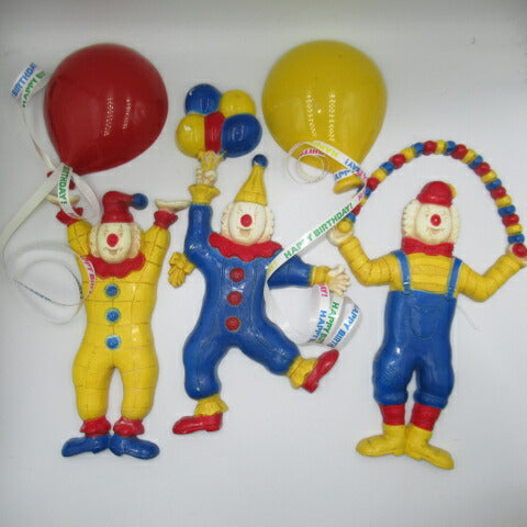 VINTAGE★ビンテージ★Wall Decoration★Pierrot★ピエロ★５個セット★人形★Wall Art★ウォールアート★