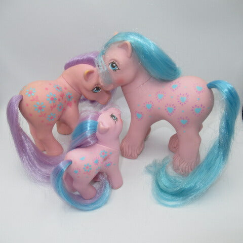 ビンテージ★G1★80's★My Little Pony★マイリトルポニー★ファミリー★３体セット★親子★人形★フィギュア★Bright Bouquet★ブライトブーケ
