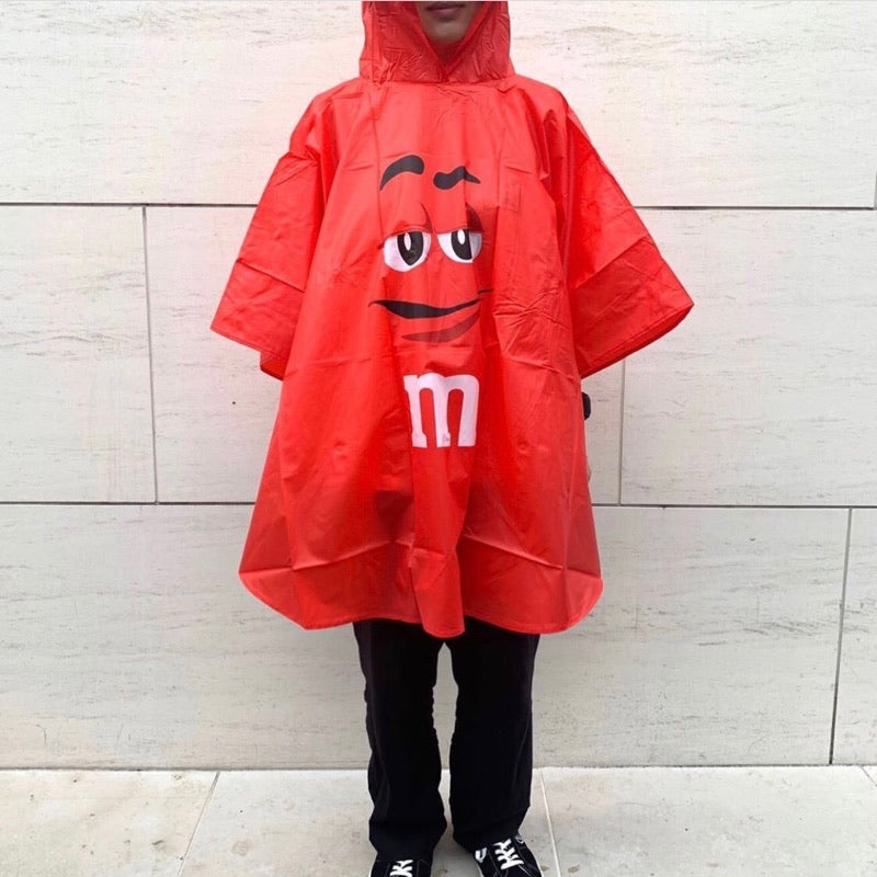 New★m&amp;m's★M&amp;M's★Rain poncho★Raincoat★Green★Green★Green★Figure★Doll★ 