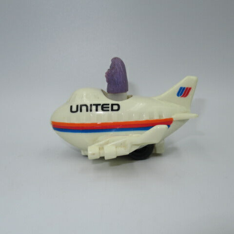 1991★90'S★McDonald's★McDonald's★Pullback Toy★Airplane★PVC★Figure★Doll★Grimas★UNITED AIRLINE★White★White 