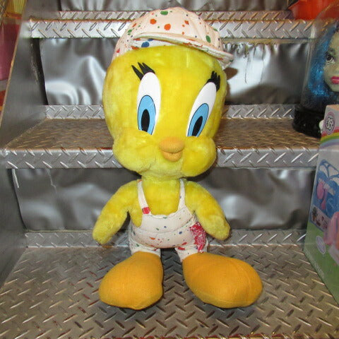 1998★LOONEY TUNES★Looney Tunes★Tweety★Tweety★Paint★Overalls★Stuffed animal★Figure★Doll★Werner Bros★46cm 