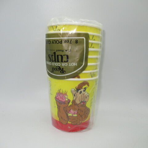 80's★ビンテージ★NHK海外ドラマ★ALF★アルフ★パーティーカップ★パーティーグッズ★紙コップ★ぬいぐるみ★フィギュア★人形★８個セット