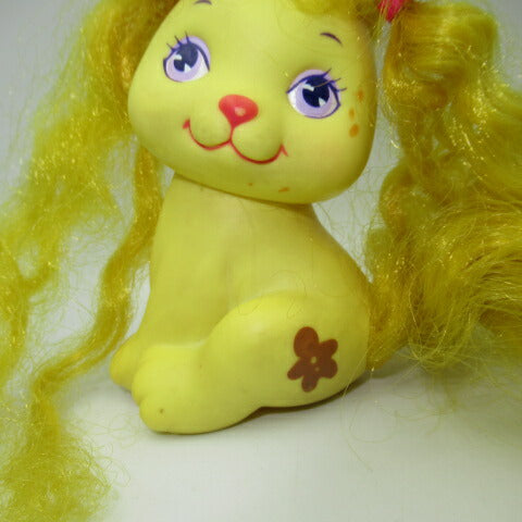 80's★1989年★MATTEL★Little Pretty Kitty★リトルプリティ★犬★ソフビ人形★フィギュア★パピー★イエロー★yellow★マテル