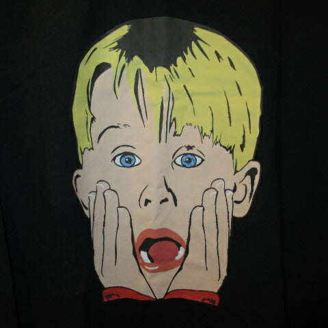 HOME ALONE★Home Alone★T-shirt★Illustration★Kevin★Figure★L size★Macaulay Culkin★Long T-shirt★Long sleeve★Black★Difficult 