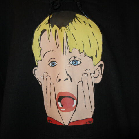 HOME ALONE ★ Home Alone ★ T-shirt ★ Illustration ★ Kevin ★ Figure ★ M size ★ Macaulay Culkin ★ Hoodie ★ Hood ★ Hoodie ★ Pullover ★ Long sleeve ★ Black 