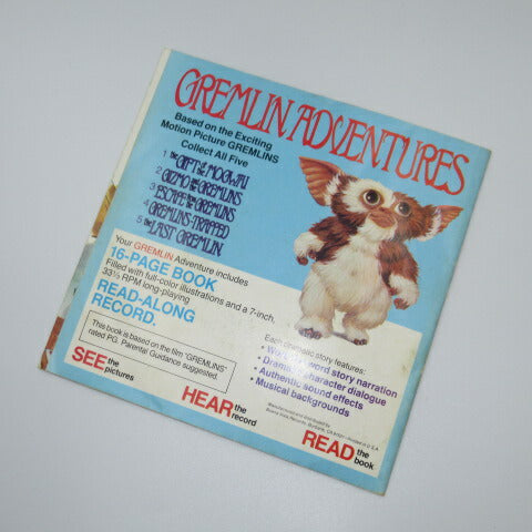 レコード付きの絵本です！ビンテージ★80's★１９８４年★グレムリン★STORY４★GREMLINS★ギズモ★フィギュア★人形★１６ページ