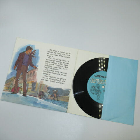 レコード付きの絵本です！ビンテージ★80's★１９８４年★グレムリン★STORY４★GREMLINS★ギズモ★フィギュア★人形★１６ページ