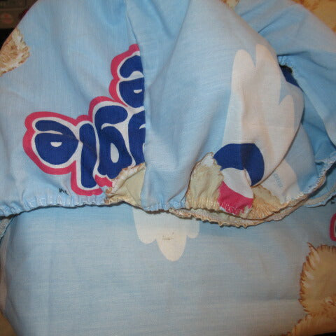 スーパーレア！！ビンテージ★80'S★SNNUGLE★スナグルベア★ファーファ★フィットシーツ★ぬいぐるみ★フィギュア★人形★状態良し★ゴム入りシーツ