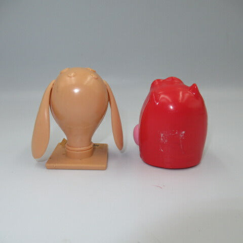 1992年★90's★ニコロディオン★レン＆スティンピー★Ren&Stimpy★スティンピー★ディスペンサー★フィギュア★ぬいぐるみ★人形★４センチ★2体セット