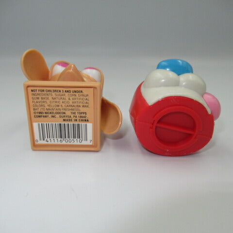 1992年★90's★ニコロディオン★レン＆スティンピー★Ren&Stimpy★スティンピー★ディスペンサー★フィギュア★ぬいぐるみ★人形★４センチ★2体セット